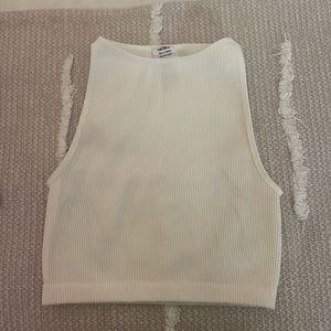 Cotton On Ribbed White Tank